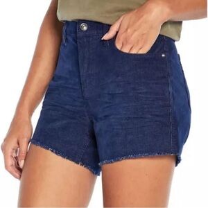 💕 NWT GAP Women’s 6 Navy Blue Frayed Edge Preppy Corduroy Shorts